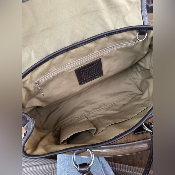 Vintage Brown Leather Coach Bag - Picture 6 of 7